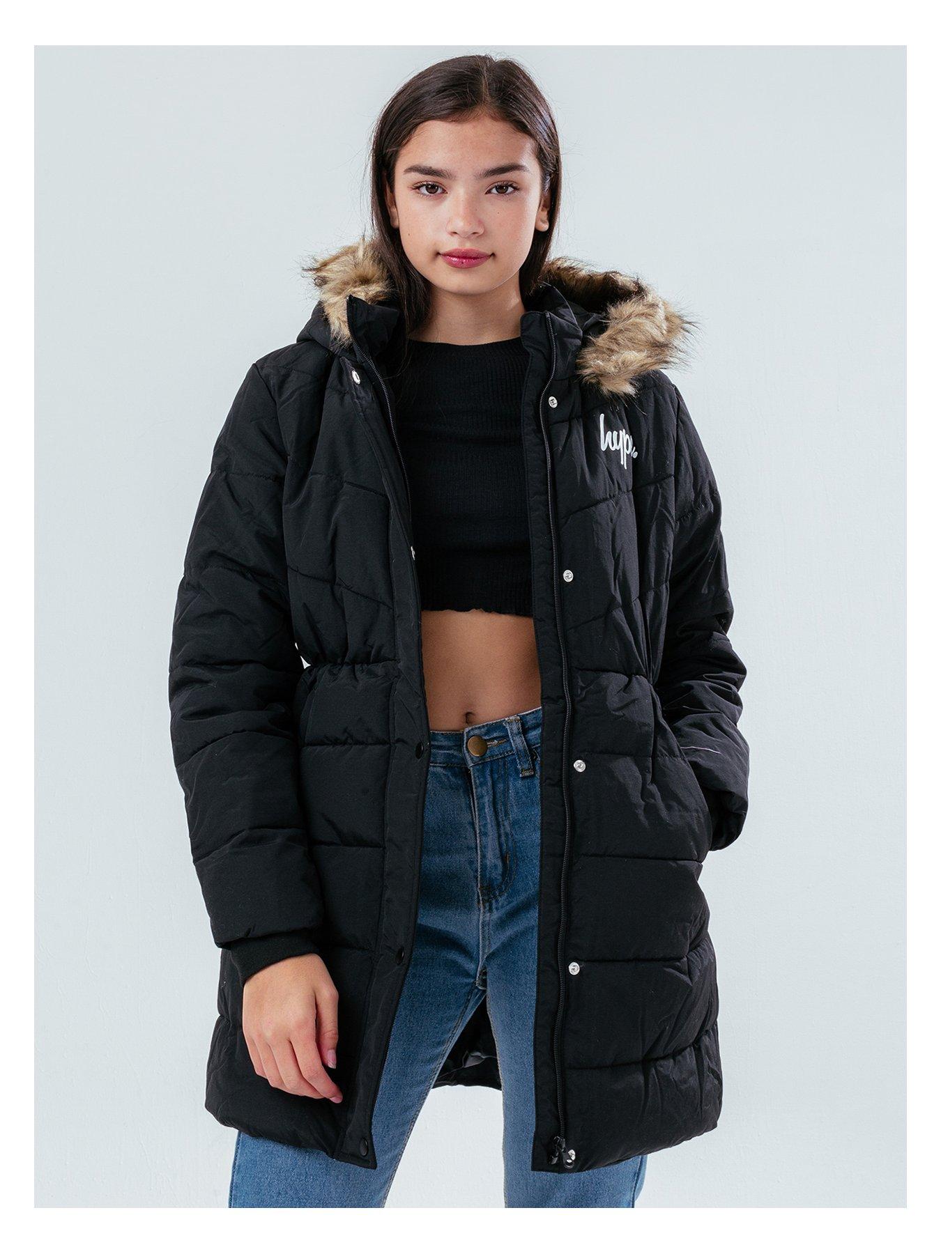 hype black parka