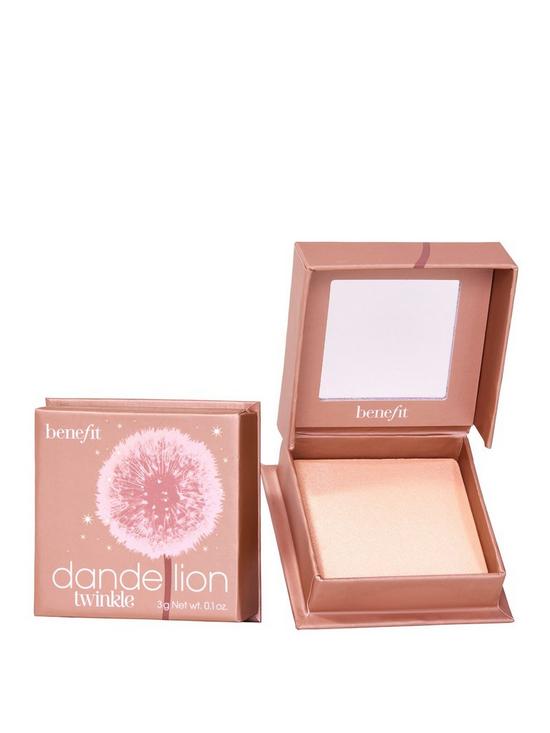 front image of benefit-dandelion-twinkle-soft-nude-pink-powder-highlighter