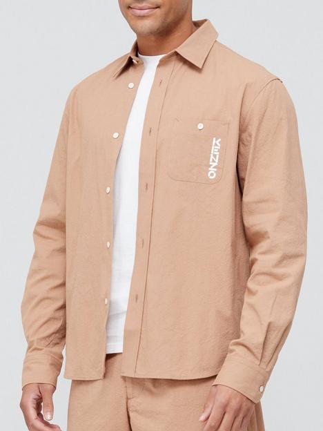 kenzo-casual-fit-shirt-sand