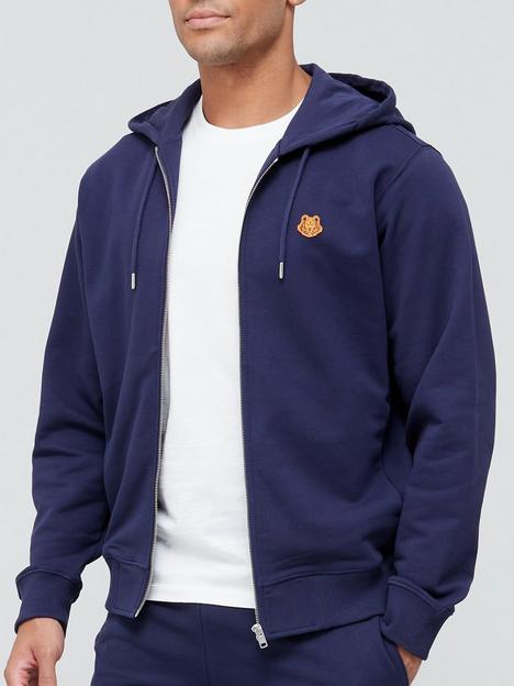 kenzo-tiger-crest-logo-zip-through-hoodie-navy