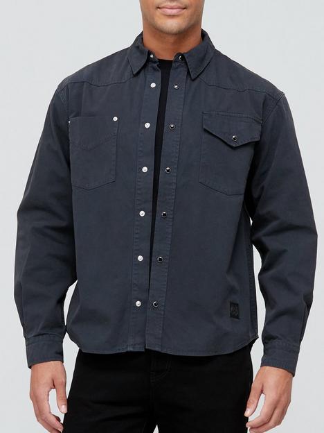 kenzo-classic-chest-pocket-shirt-black