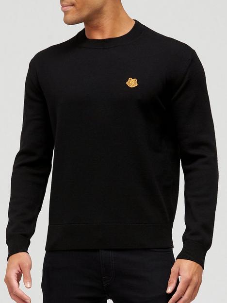kenzo-tiger-crest-logo-knitted-jumper-black