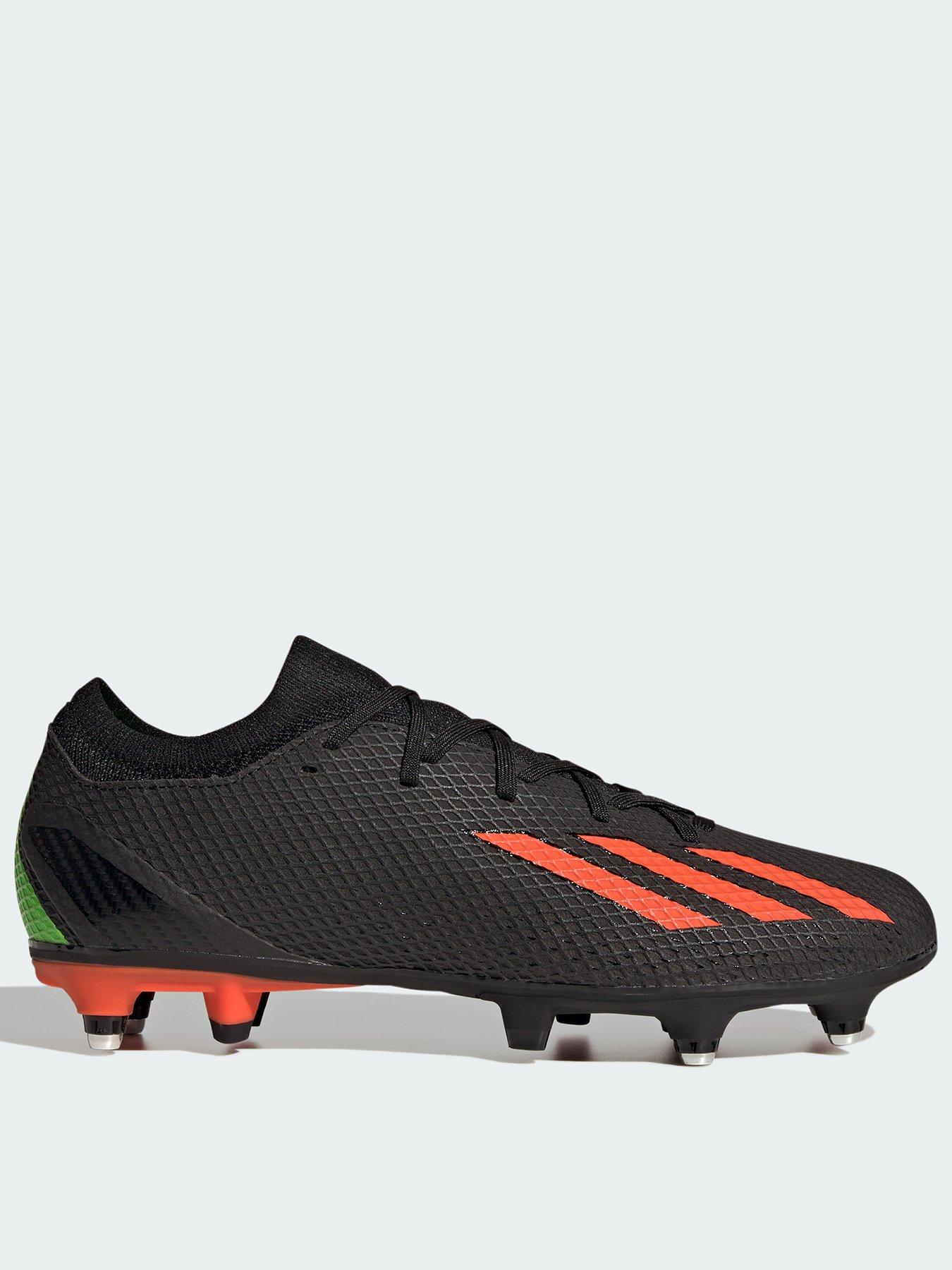Falsificación anillo Surgir adidas Mens X Speedportal.3 Soft Ground Football Boots - Black | very.co.uk