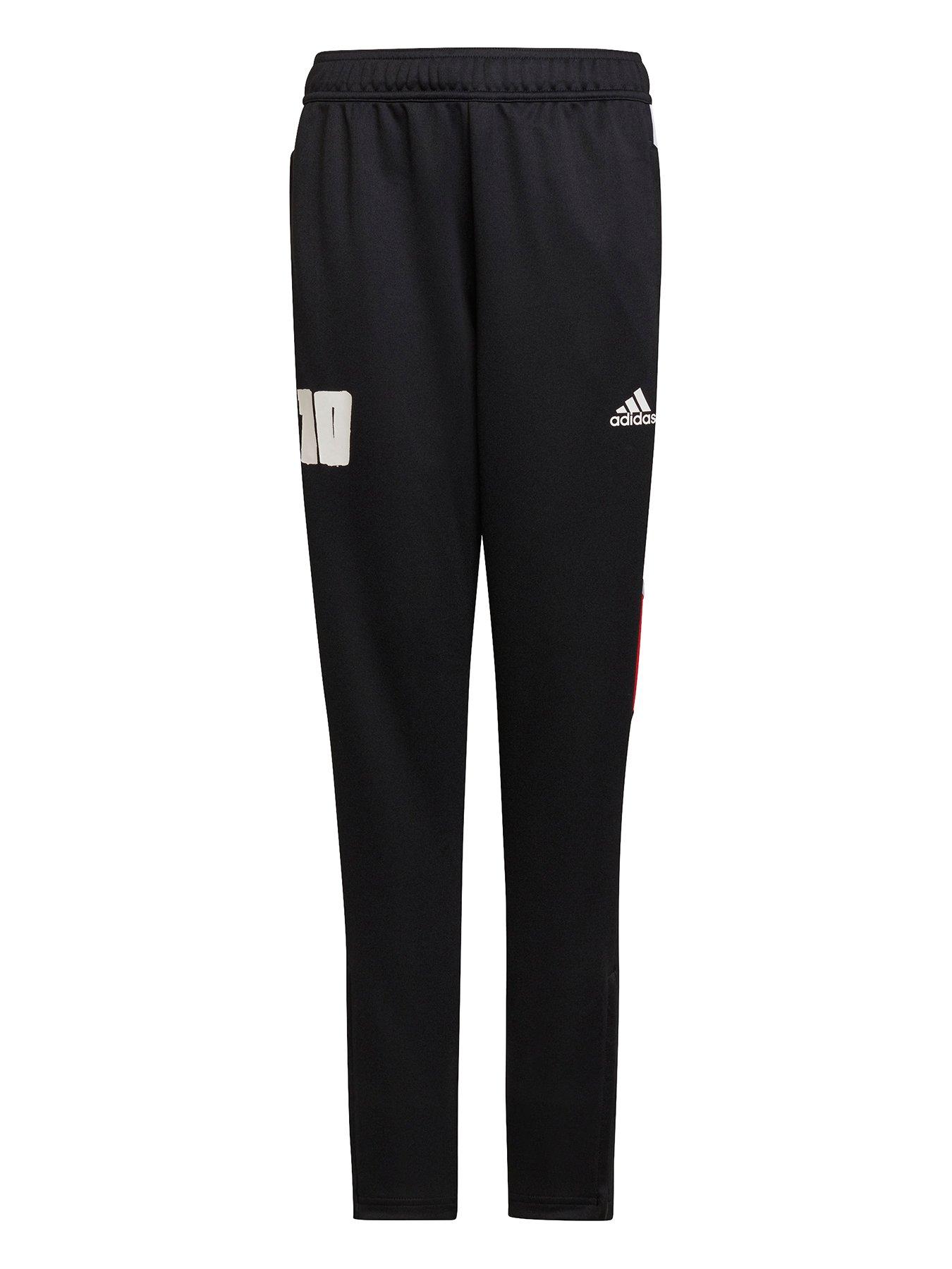 adidas Messi 10 Junior Track Pants - Black/Red | very.co.uk