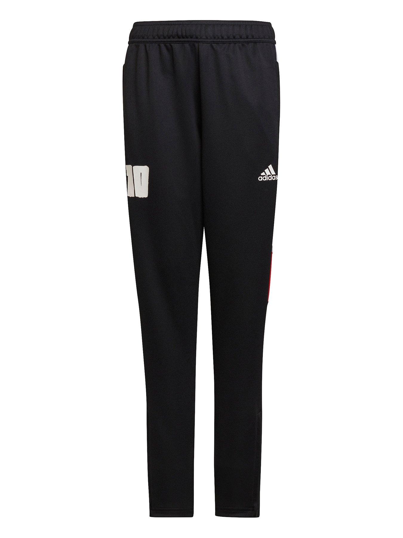 adidas Messi 10 Junior Track Pants Black/Red very.co.uk