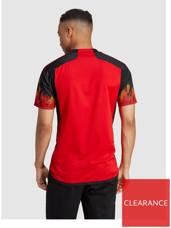 back image of adidas-mens-belgium-home-2223-replica-shirt-red