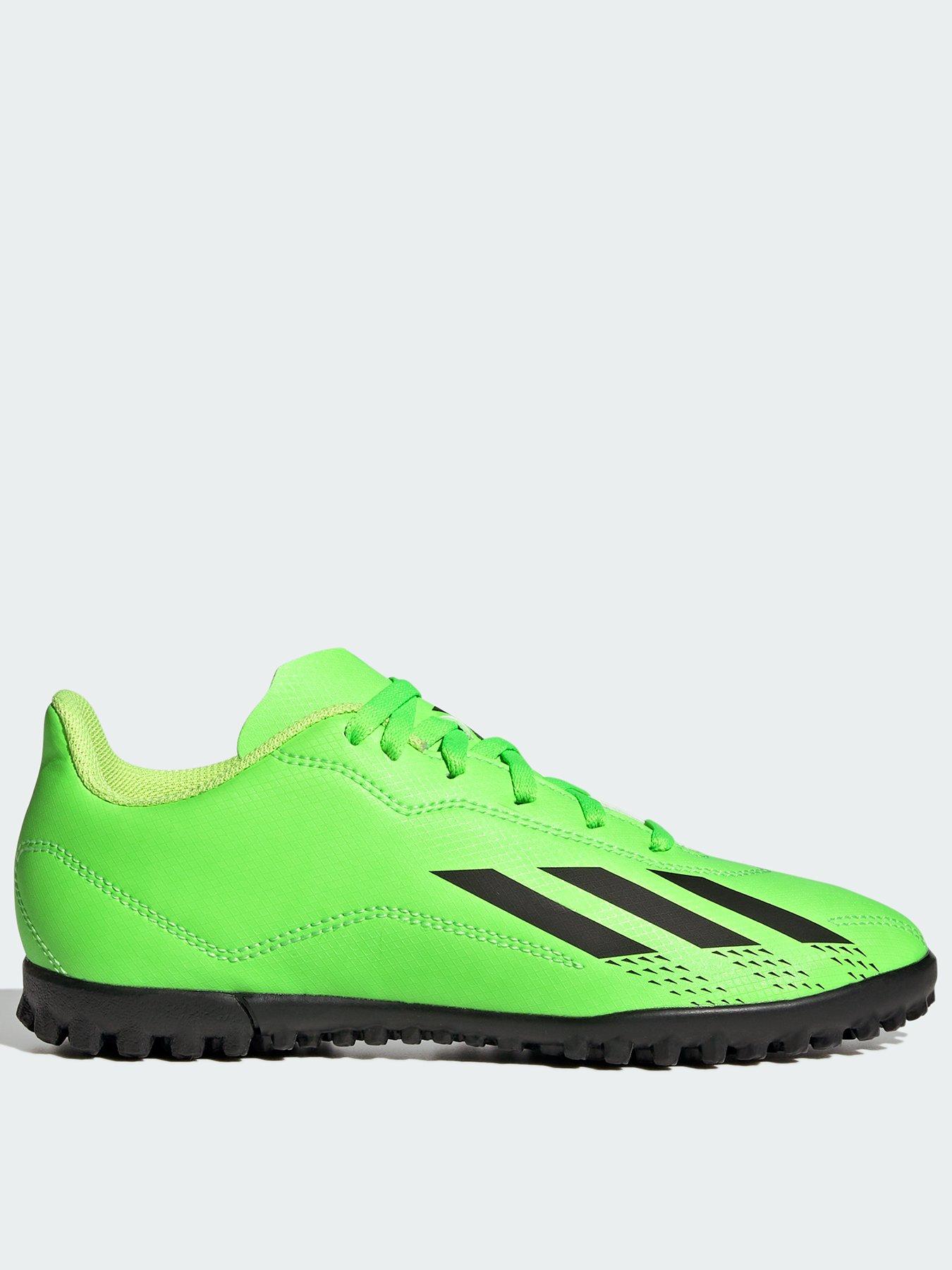 adidas Junior X Speed Form.4 Astro Turf Football Boots - Green | very.co.uk
