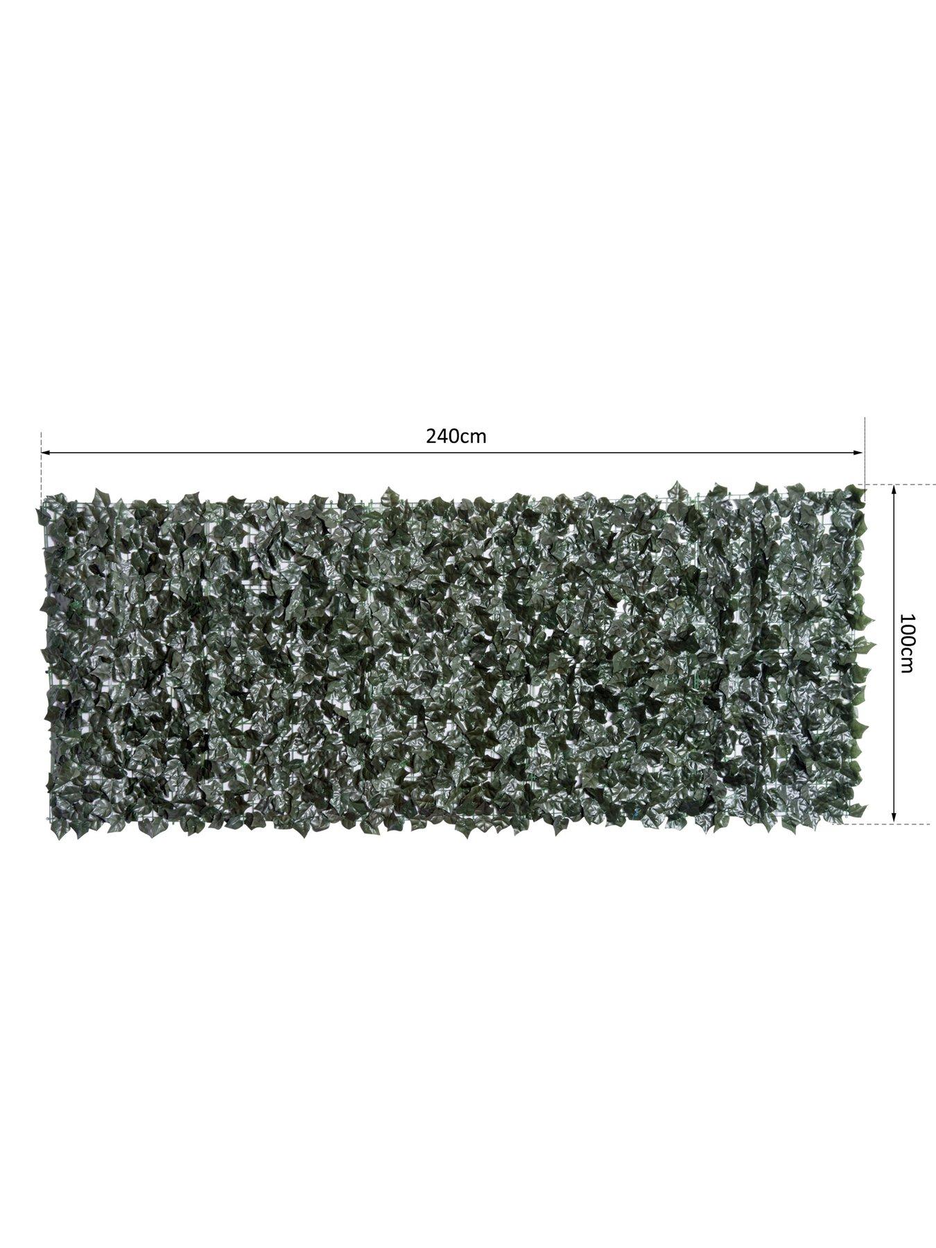 Image 2 of 6 of OutSunny Artificial Leaf Garden Screen Panel