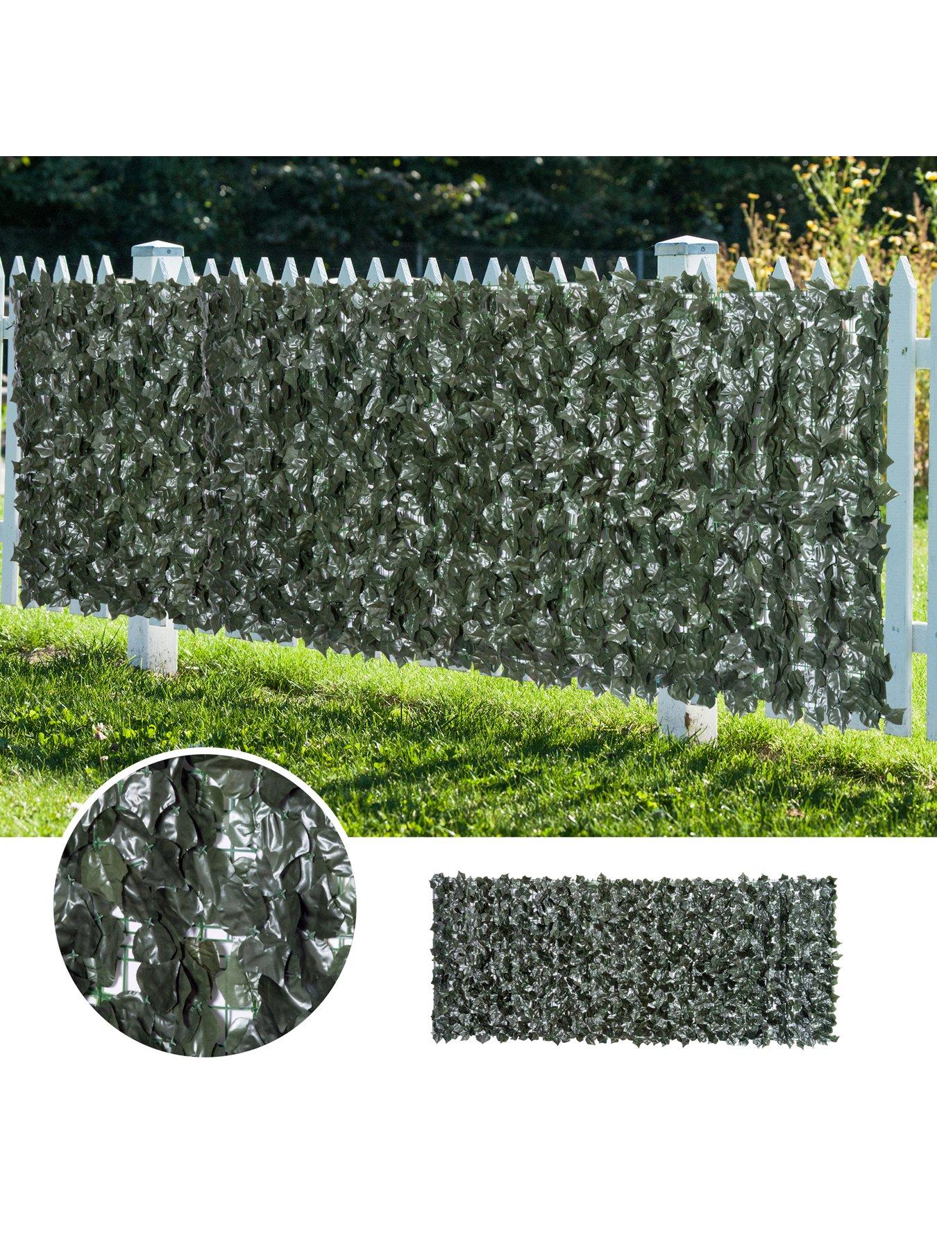 Image 6 of 6 of OutSunny Artificial Leaf Garden Screen Panel