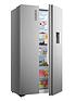  image of fridgemaster-ms91521ffs-91cm-total-no-frost-american-fridge-freezer-silver