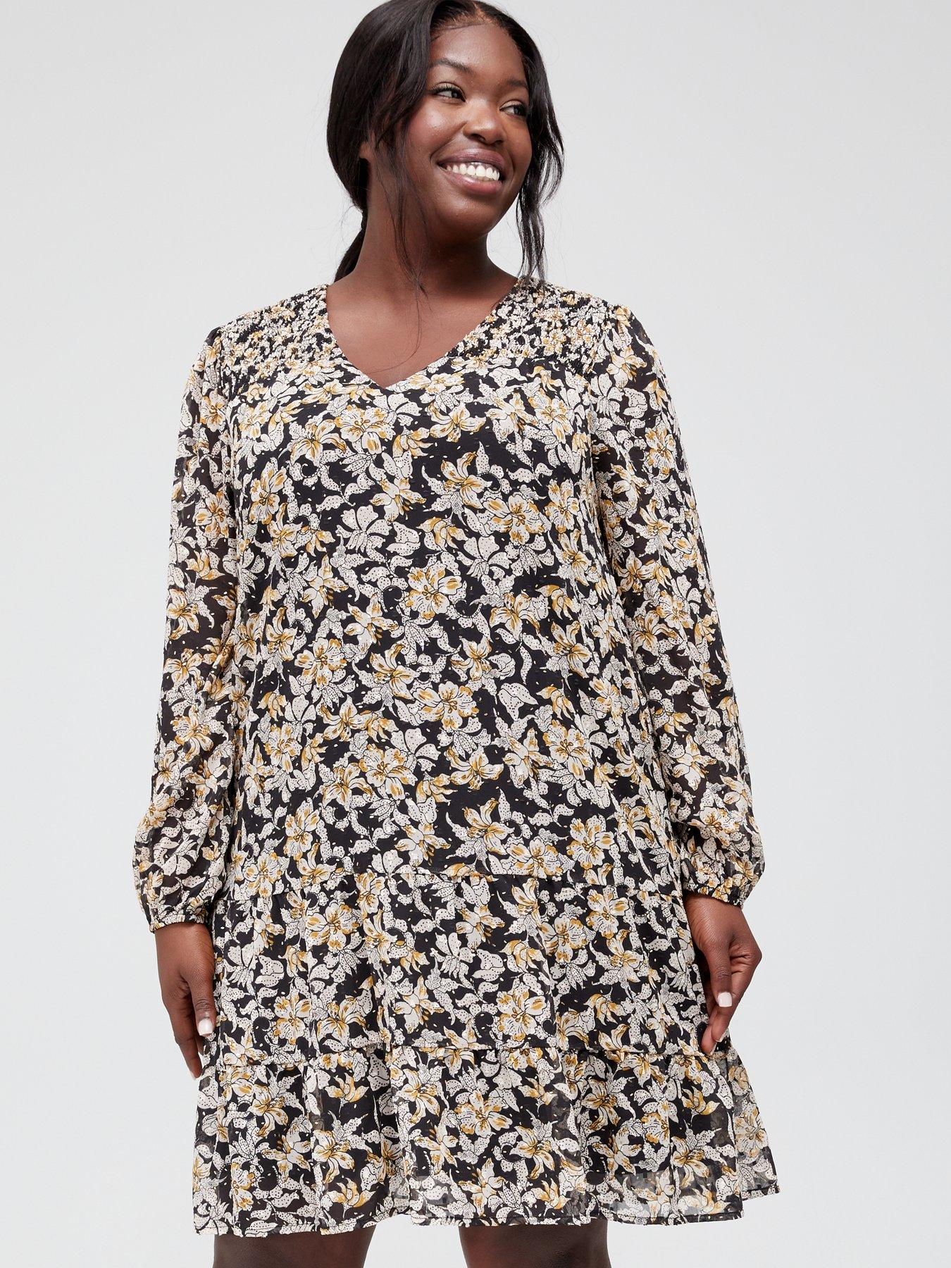 Loft black best sale floral dress