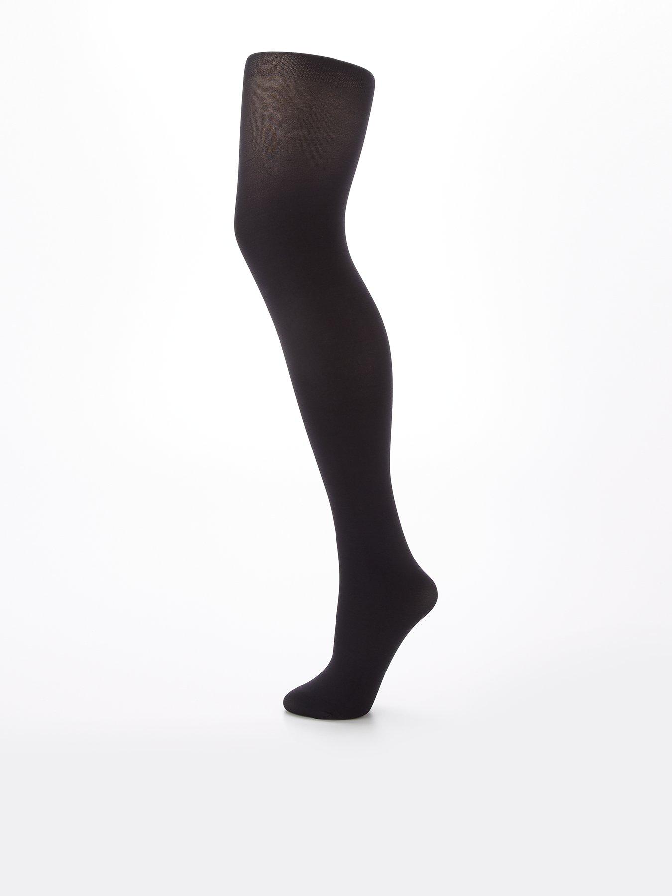 Tights 250 denier Opaque Women's Black stockings Sizes 8 10 12 14 16 