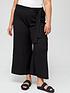 image of v-by-very-curve-culotte-belted-trouser-black
