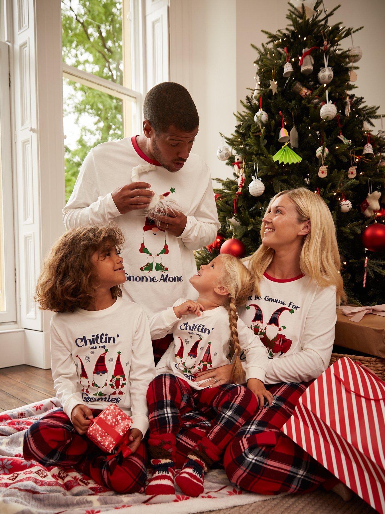 Mini V by Very Kids Gnome Matching Family Christmas Pyjamas - Multi