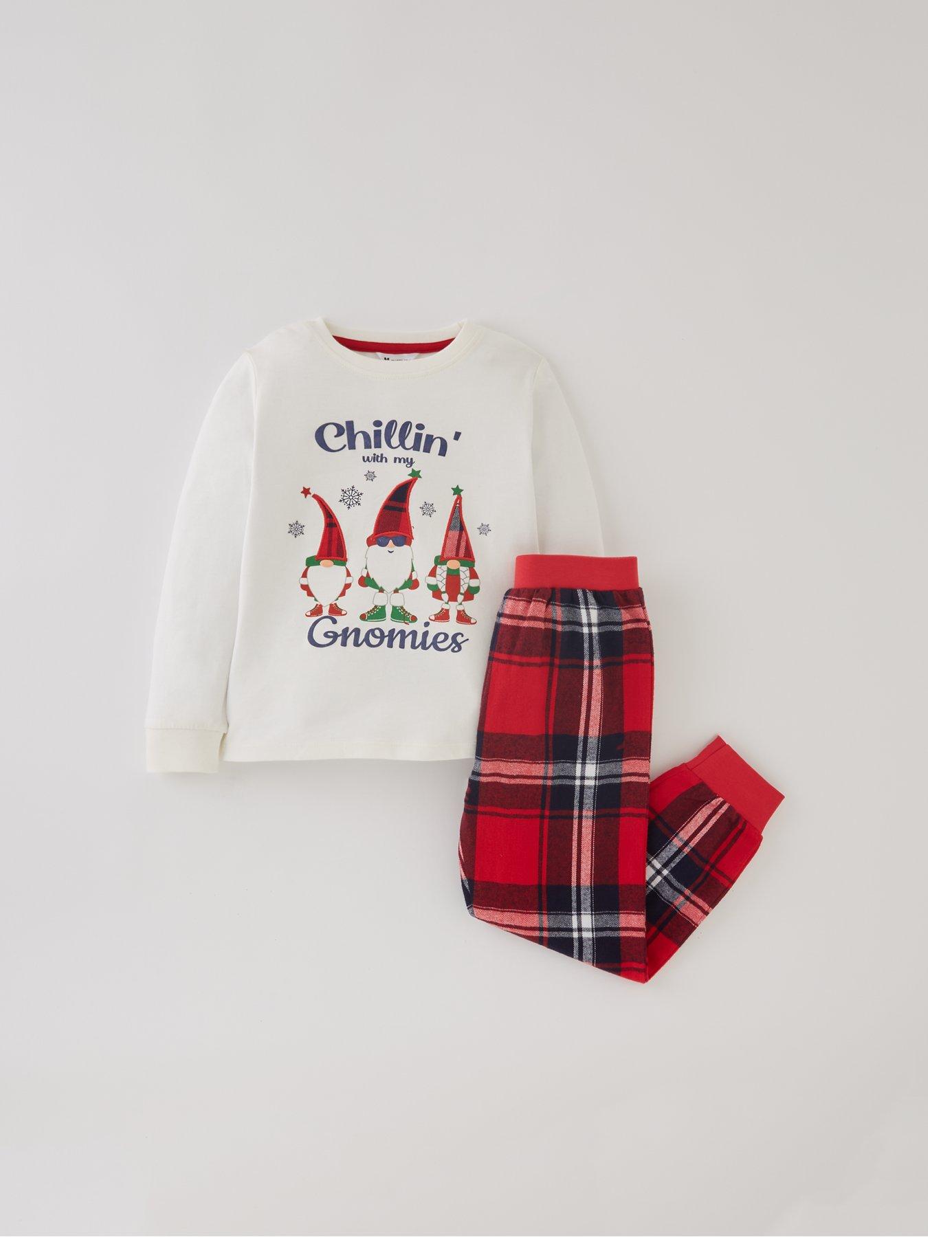 Mini V by Very Kids Gnome Matching Family Christmas Pyjamas