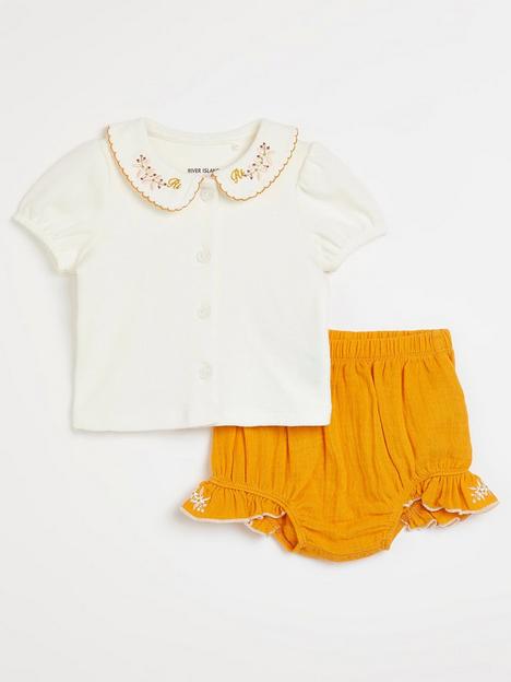 river-island-baby-baby-girls-embroidered-bloomer-outfit-dark-yellow