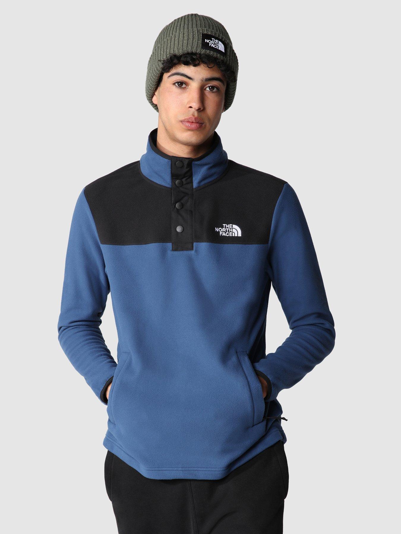 THE NORTH FACE Homesafe Snap Neck Fleece Pullover - Blue | very.co.uk