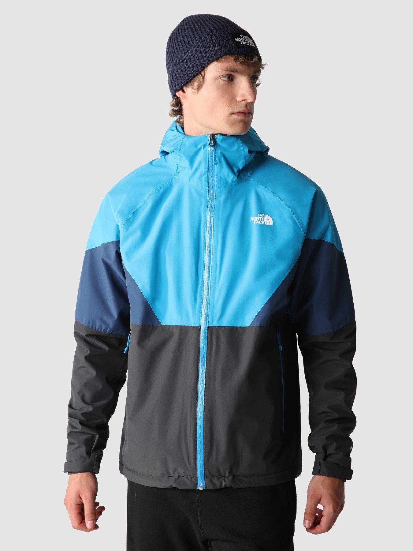 North face hot sale grey windbreaker