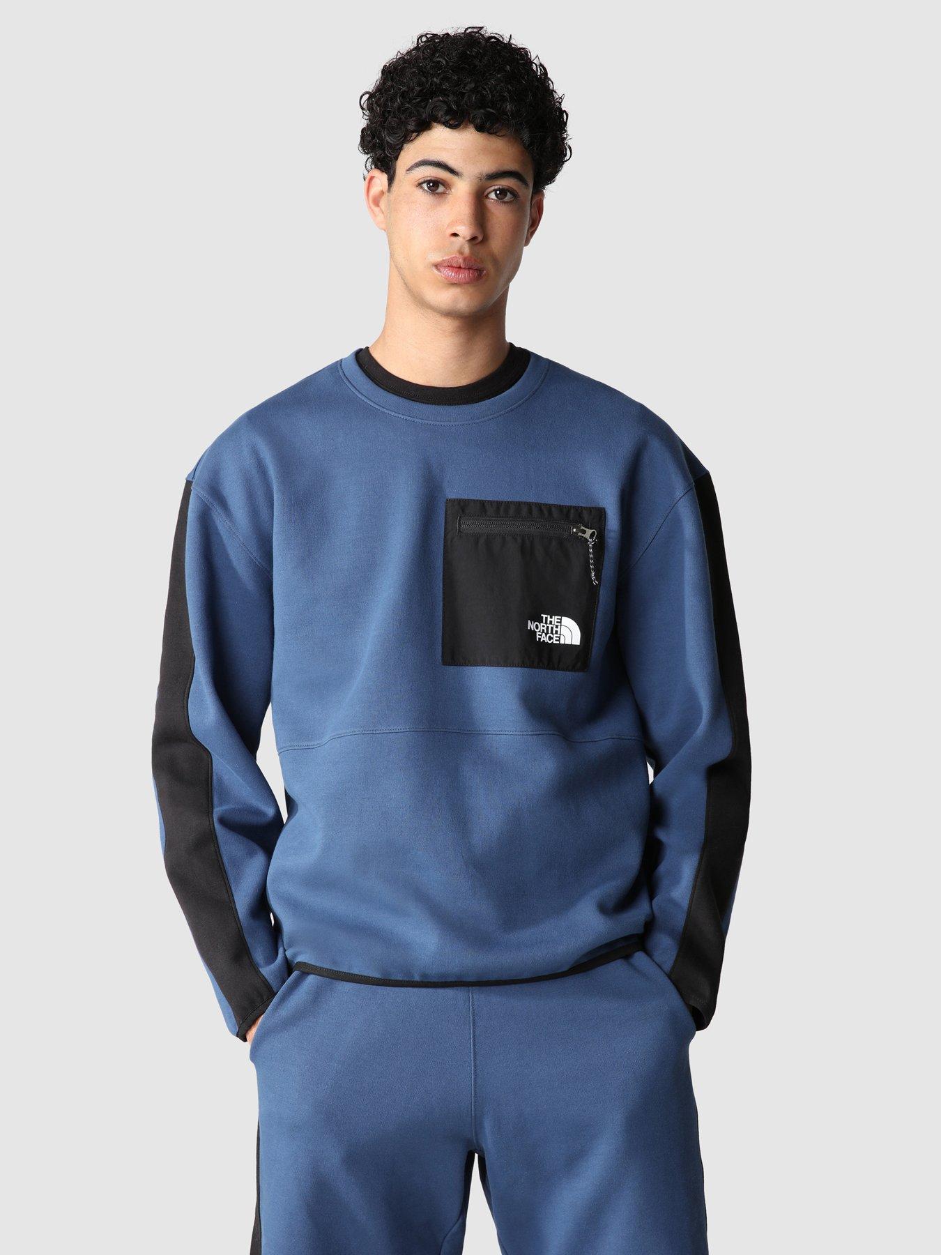 THE NORTH FACE Tech Crew Sweat Top - Blue | very.co.uk