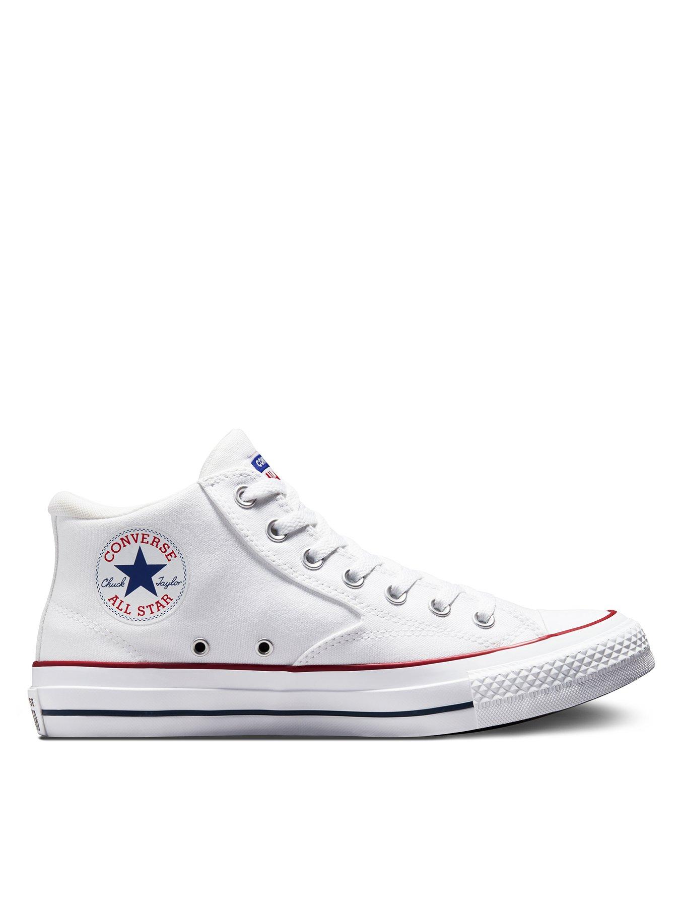 Converse mens white store trainers