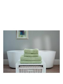 Product photograph of Everyday 4-piece 100 Cotton 450 Gsm Quick Dry Towel Bale - Green from very.co.uk