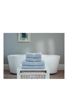 Product photograph of Everyday 4-piece 100 Cotton 450 Gsm Quick Dry Towel Bale - Blue from very.co.uk