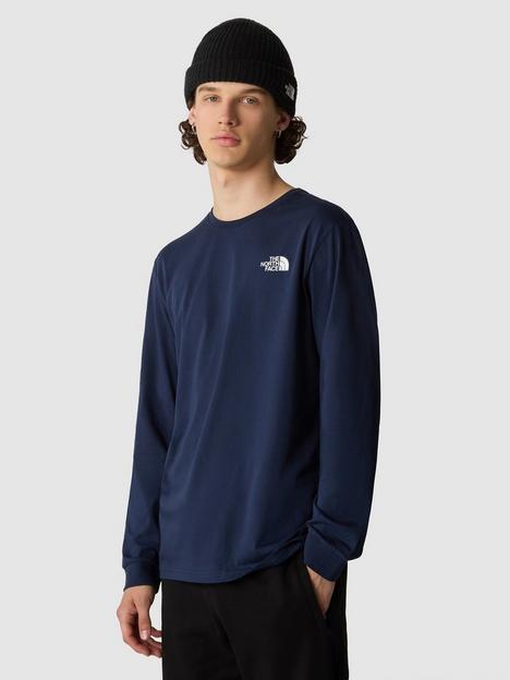 the-north-face-mens-ls-simple-dome-tee-blue