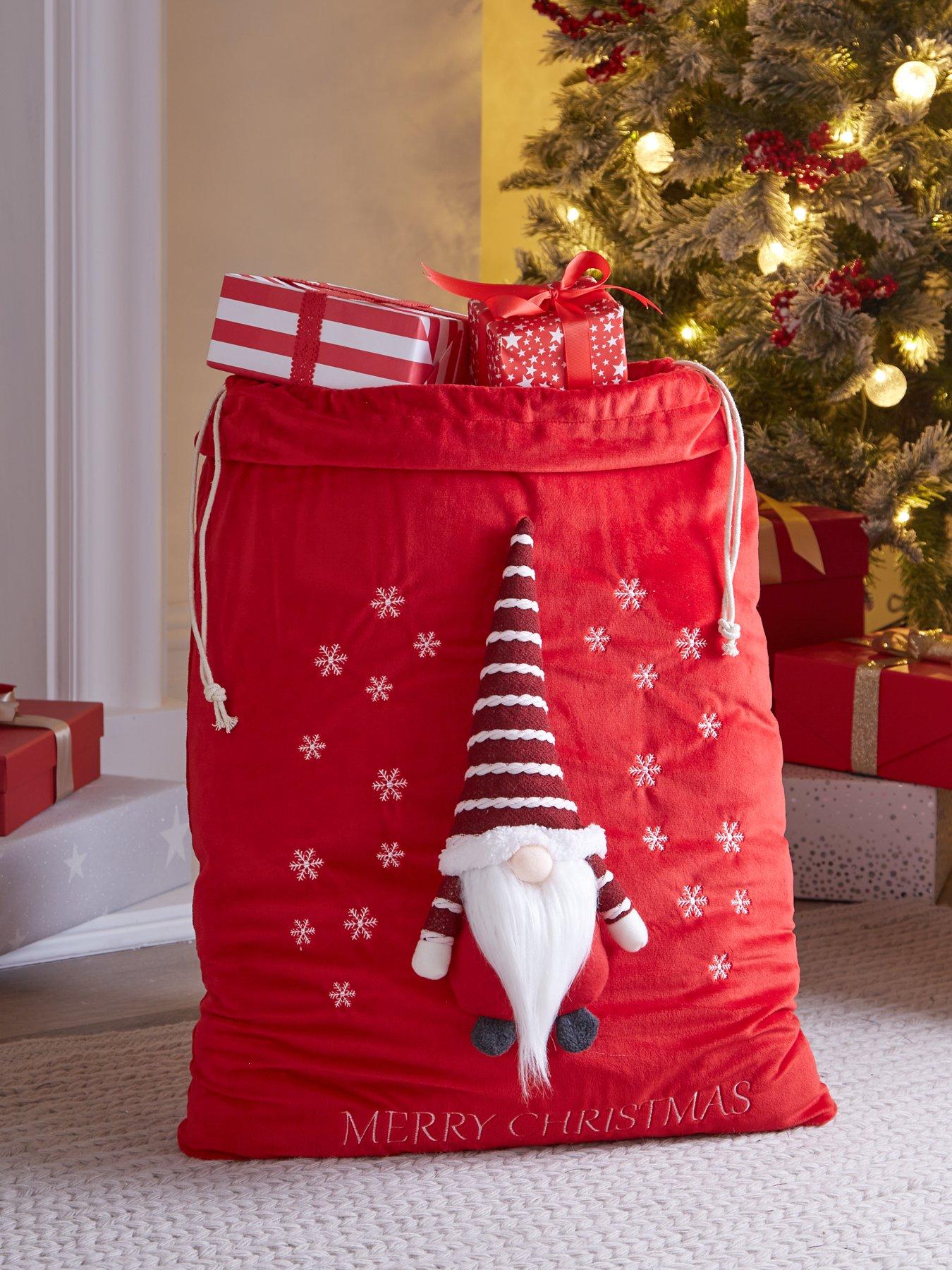 Product photograph of Three Kings Gonkert Christmas Present Sack - Red from very.co.uk