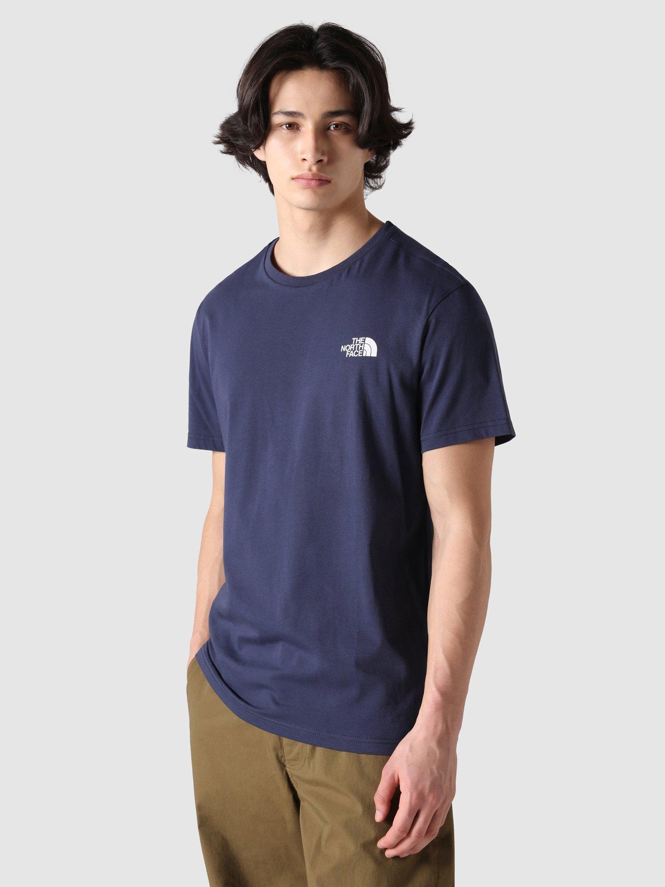 THE NORTH FACE Men's S/S Simple Dome Tee - Blue | very.co.uk