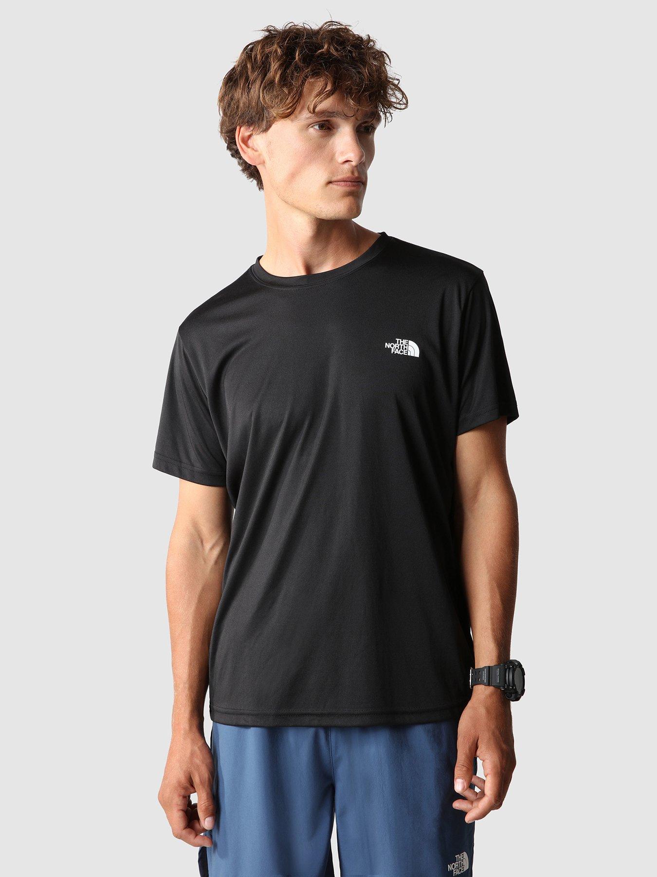 THE Amp Men\'s Black NORTH FACE Crew T-Shirt Reaxion -