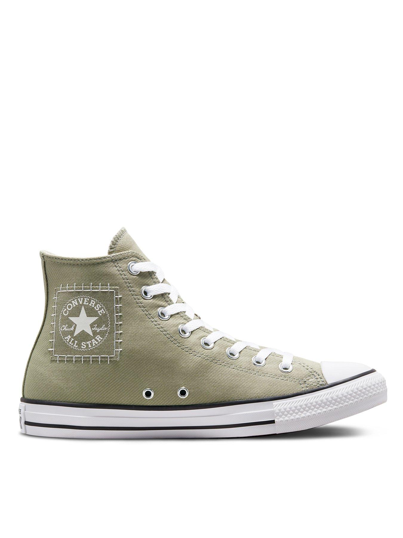 Converse Chuck Taylor All Star Denim Hi Sage Green very.co.uk