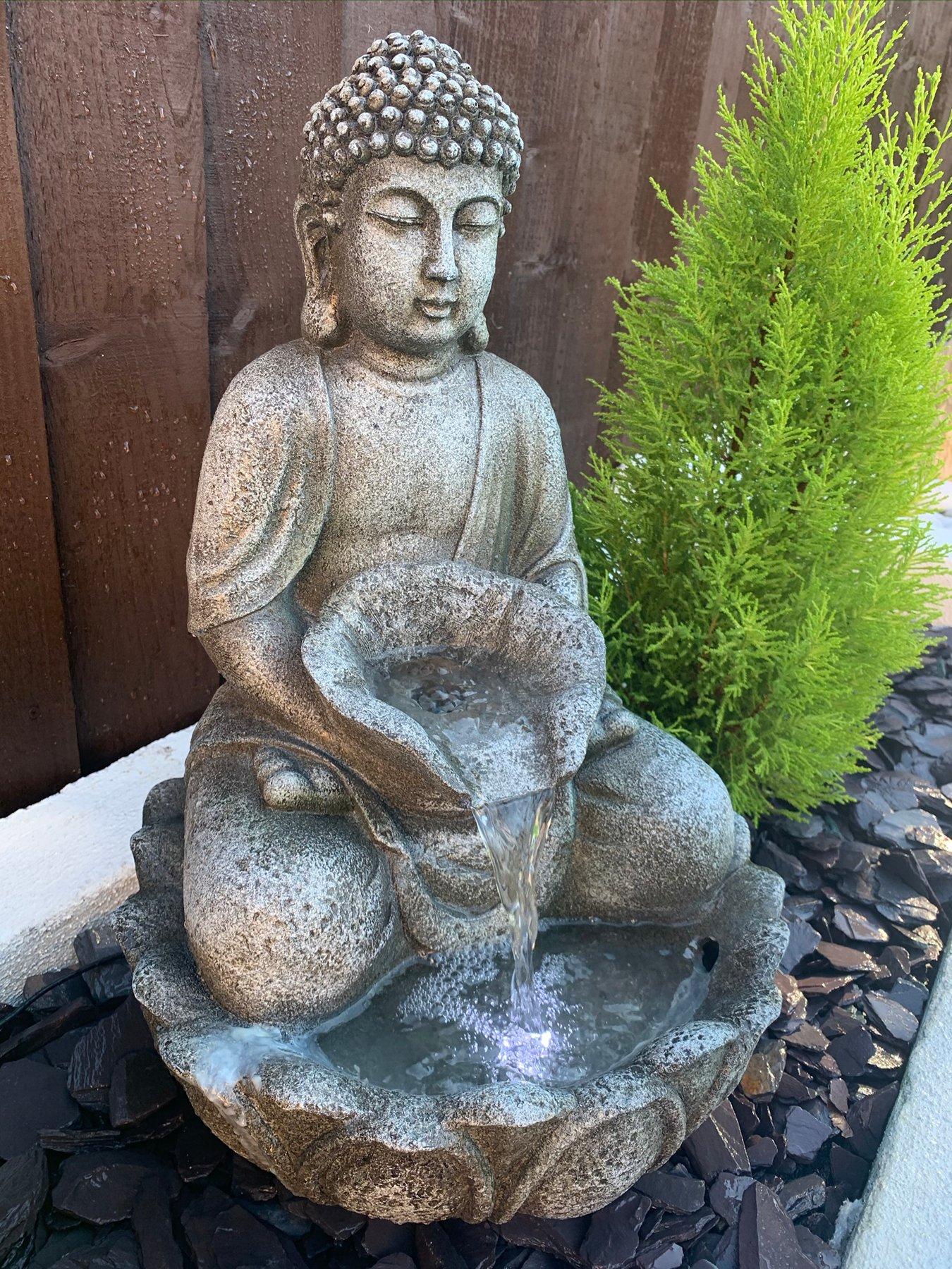 Tranquility Water Features Tranquil Buddha Solar Powered Water Feature