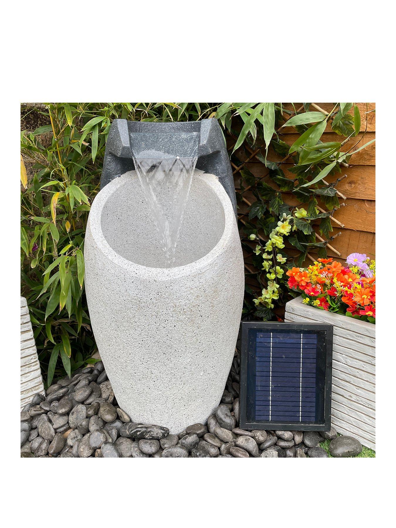 Tranquility Water Features Pouring Vase Solar Powered Water Feature ...