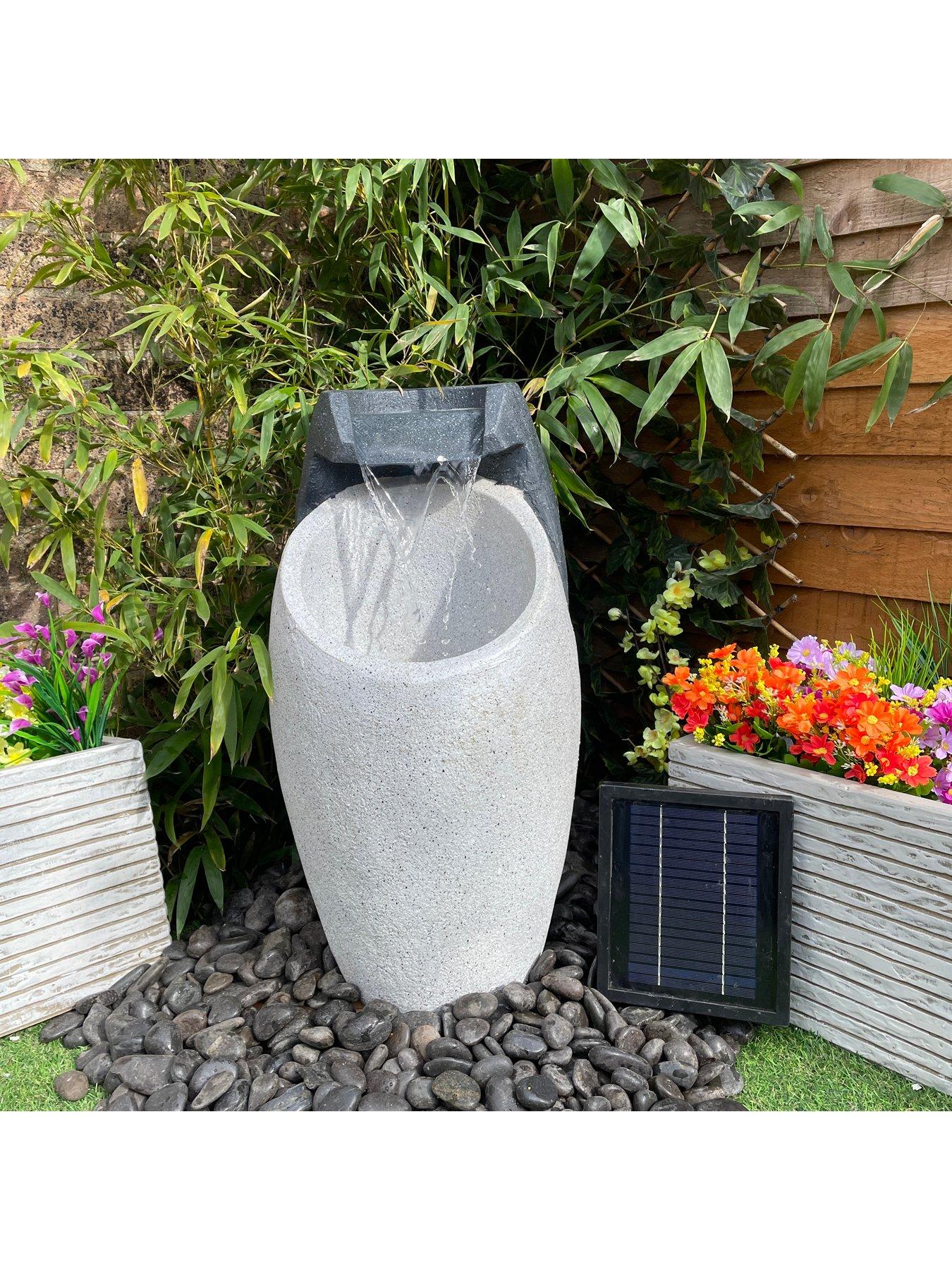 Tranquility Water Features Pouring Vase Solar Powered Water Feature ...