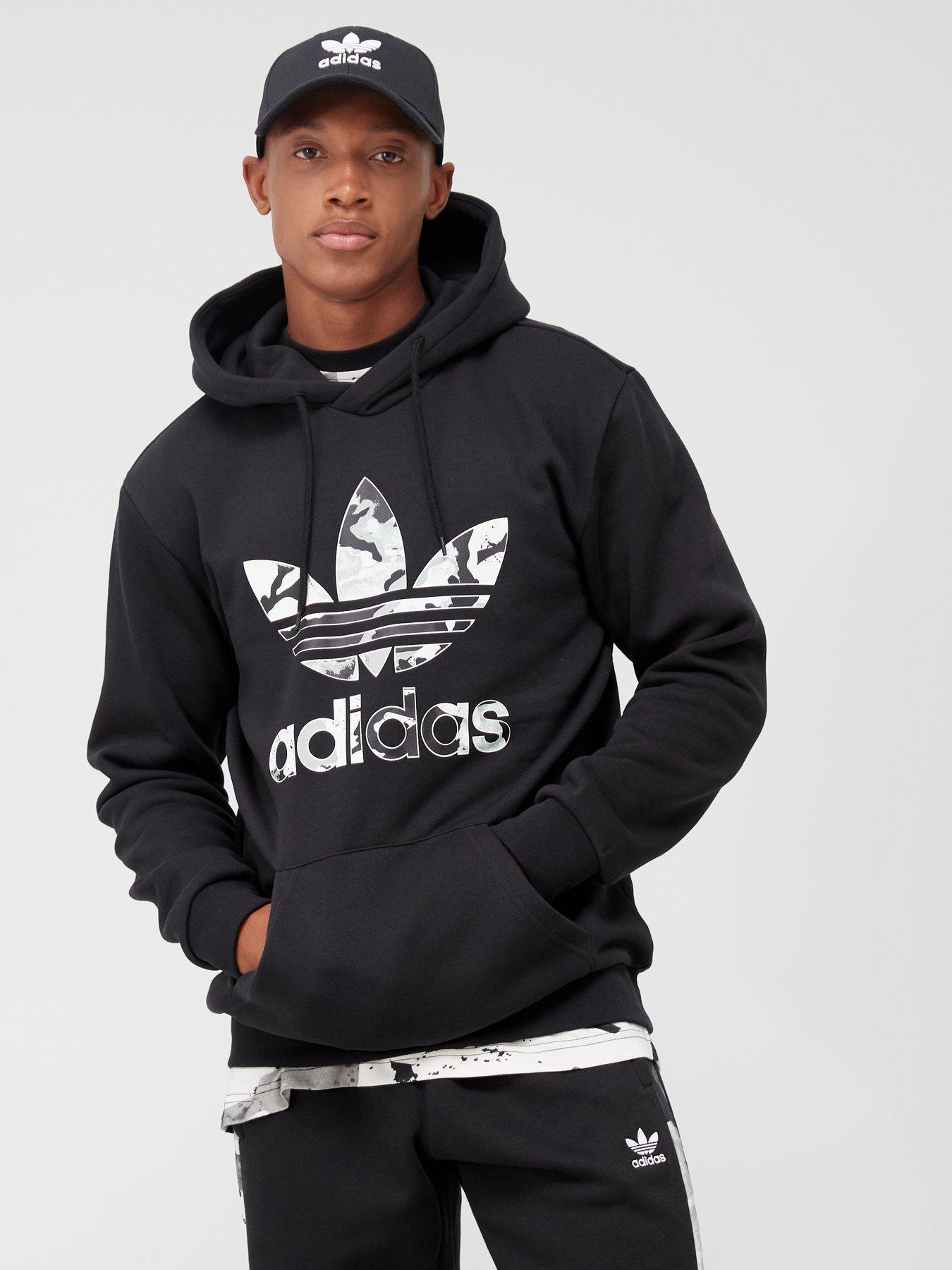 adidas Originals Camo Inf Hoodie - Black | very.co.uk