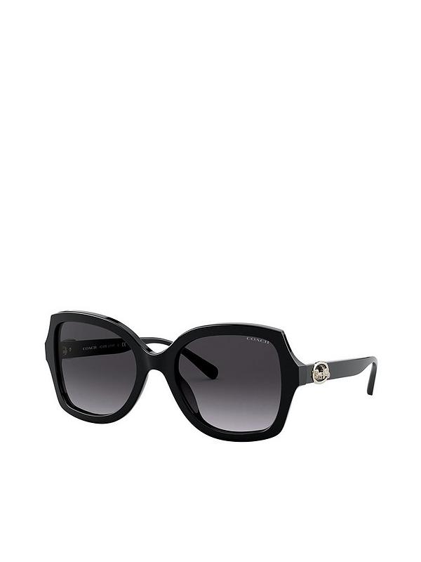 COACH Black Square Sunglasses | Very.co.uk