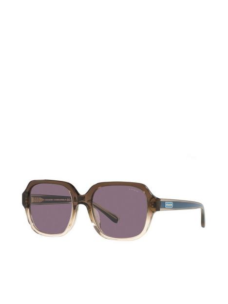 coach-transparent-brown-rectangle-sunglasses