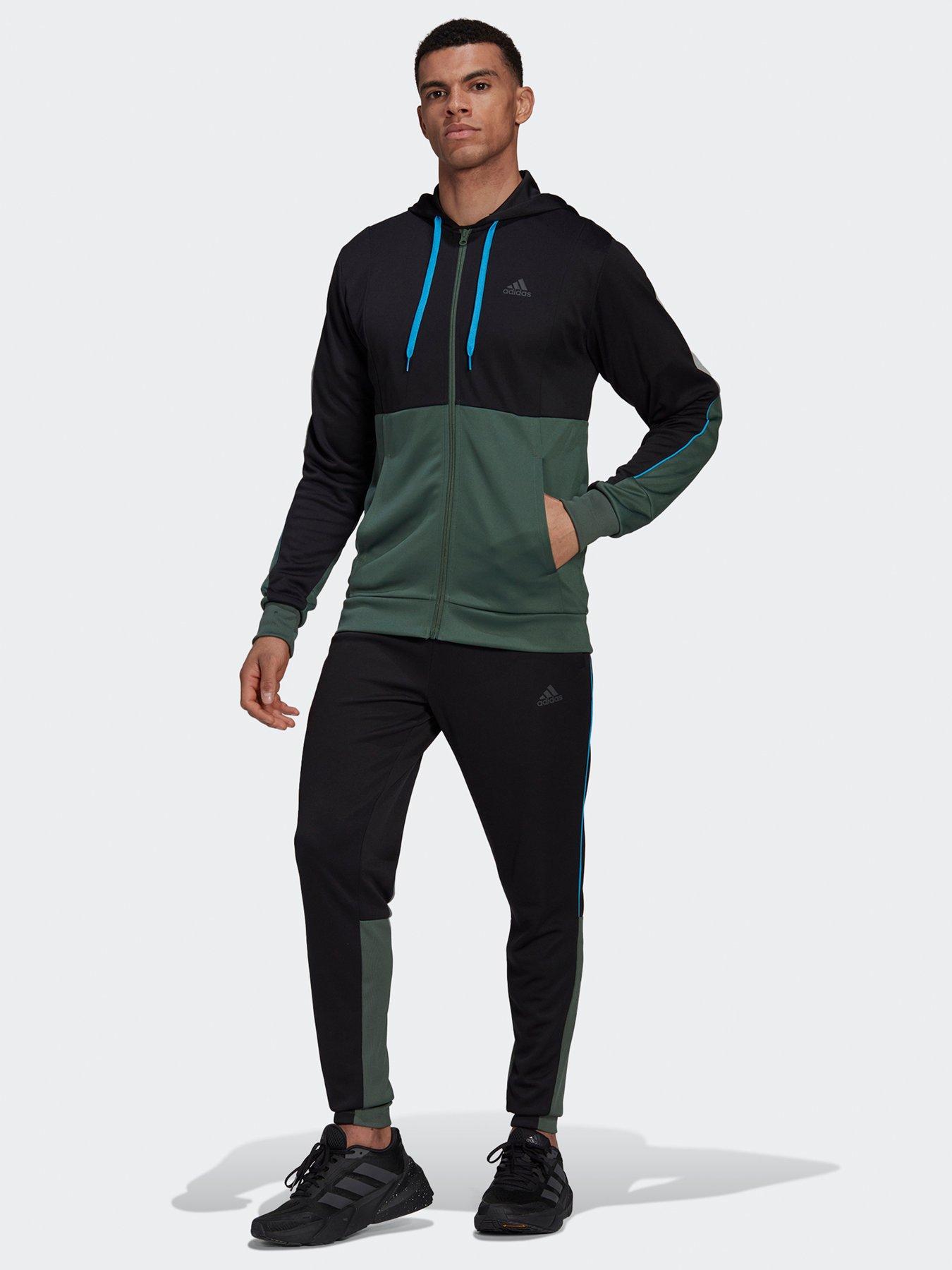 adidas Mts Rib Aeroready Tracksuit - Black | very.co.uk