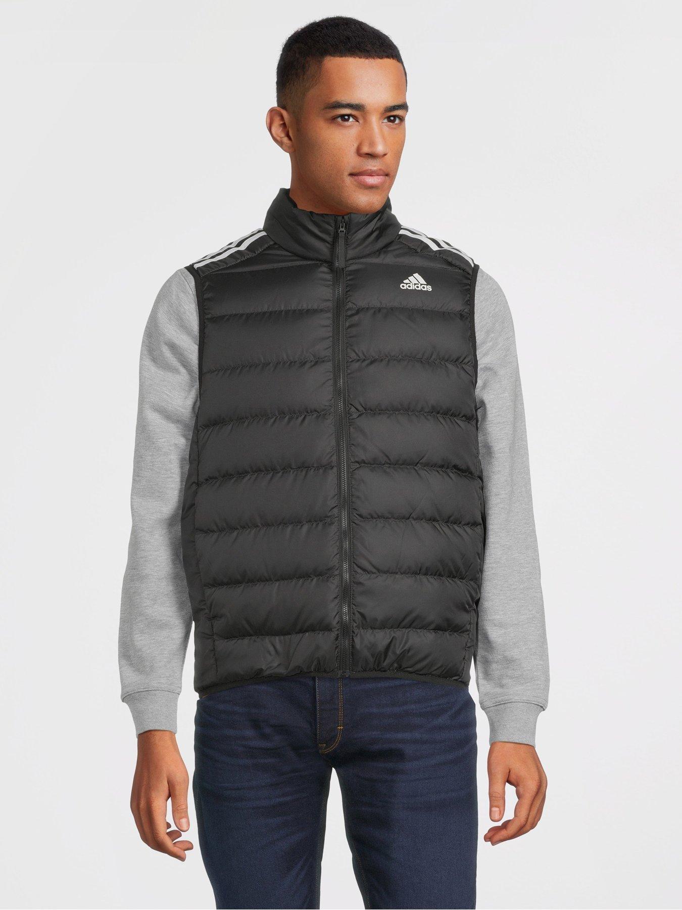 adidas Sportswear Men's ES/S Down Vest - BLACK | very.co.uk