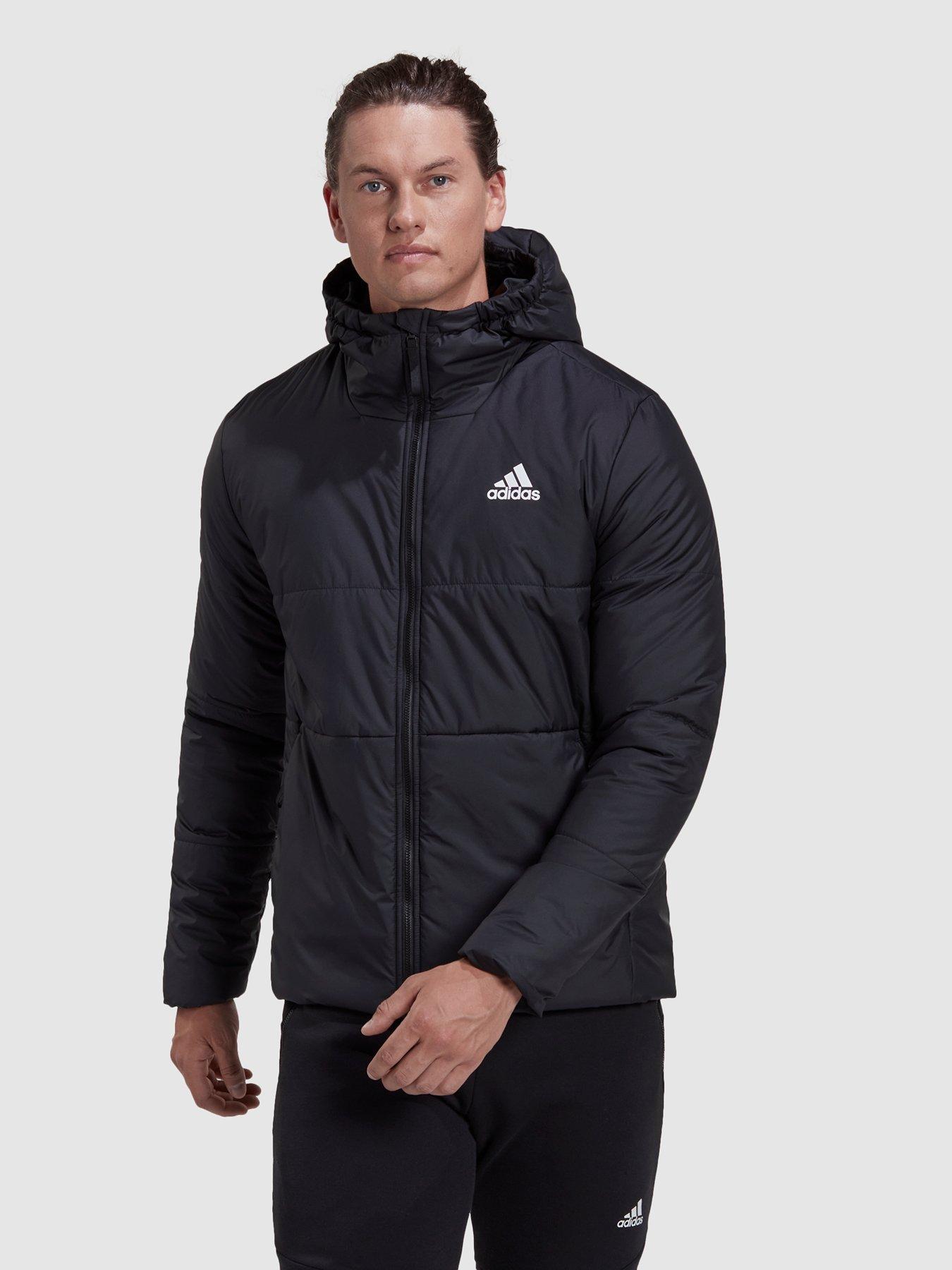 undefined Bsc 3-Stripes Hooded Insulated Jacket - Black