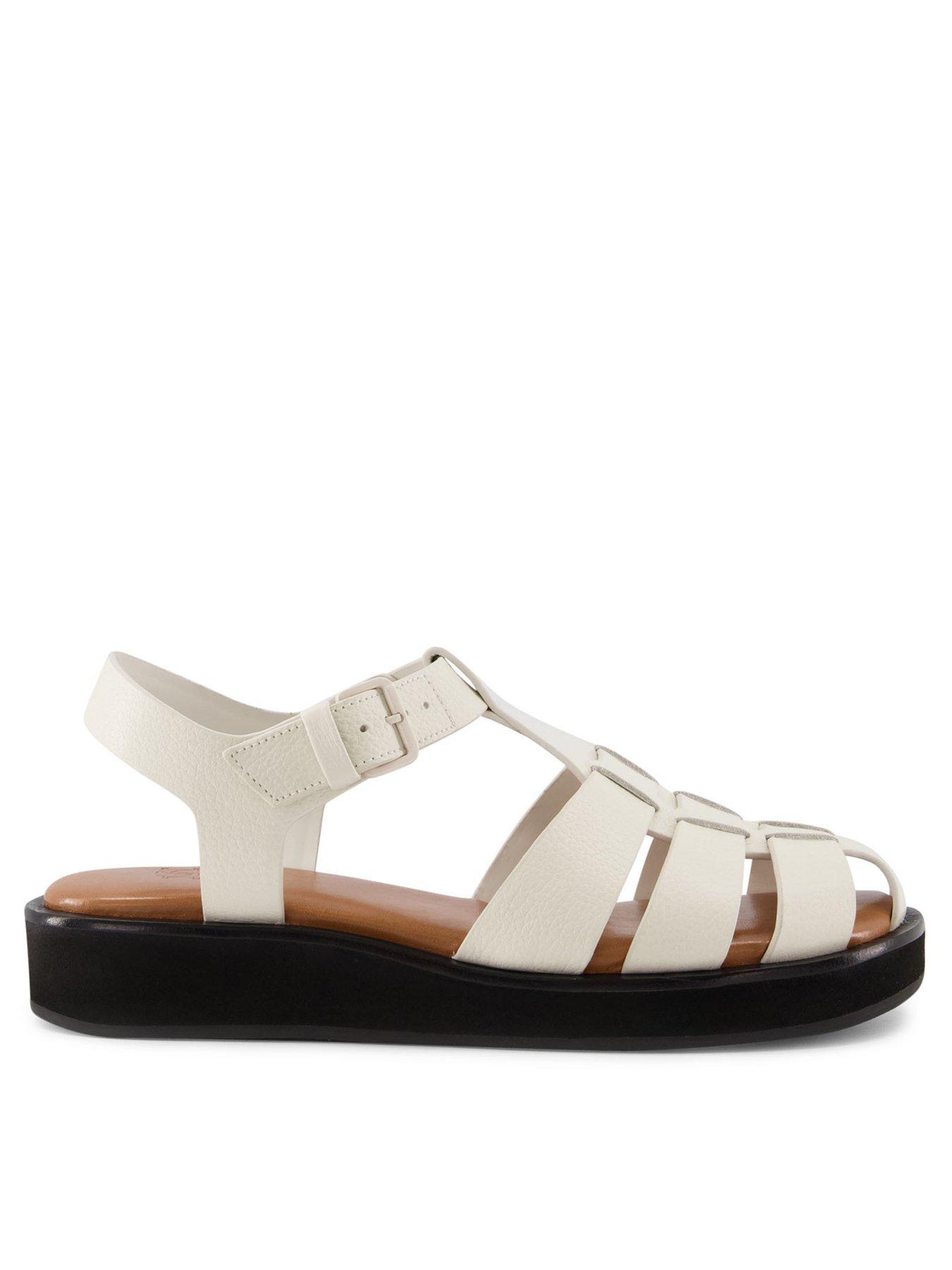 Dune London Loch Leather Fisherman Buckle Sandal very.co.uk