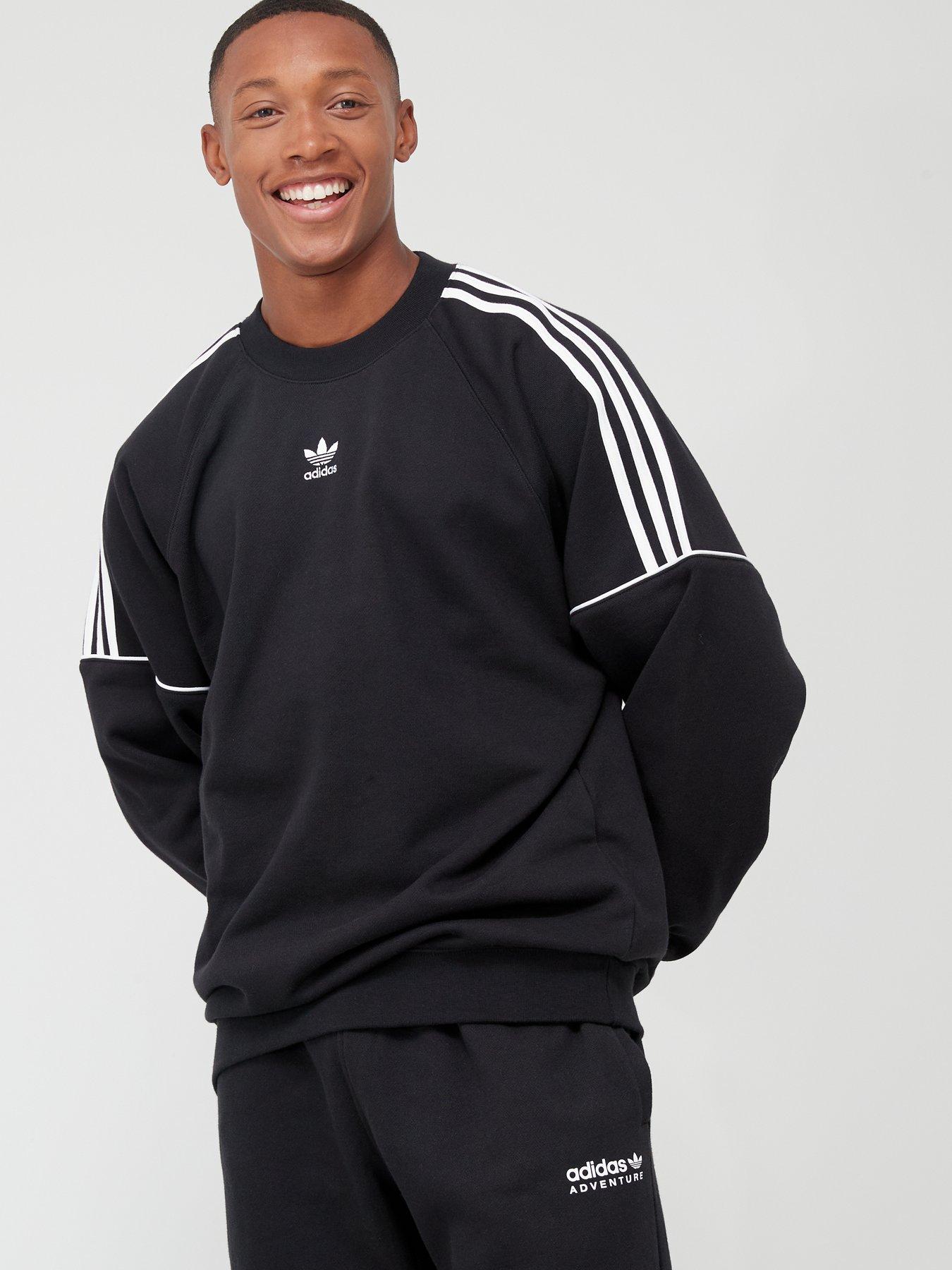 adidas Originals Rekive Crew Sweatshirt - Black | very.co.uk