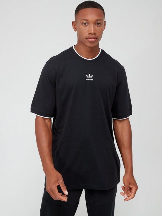 front image of adidas-originals-rekive-t-shirt-black