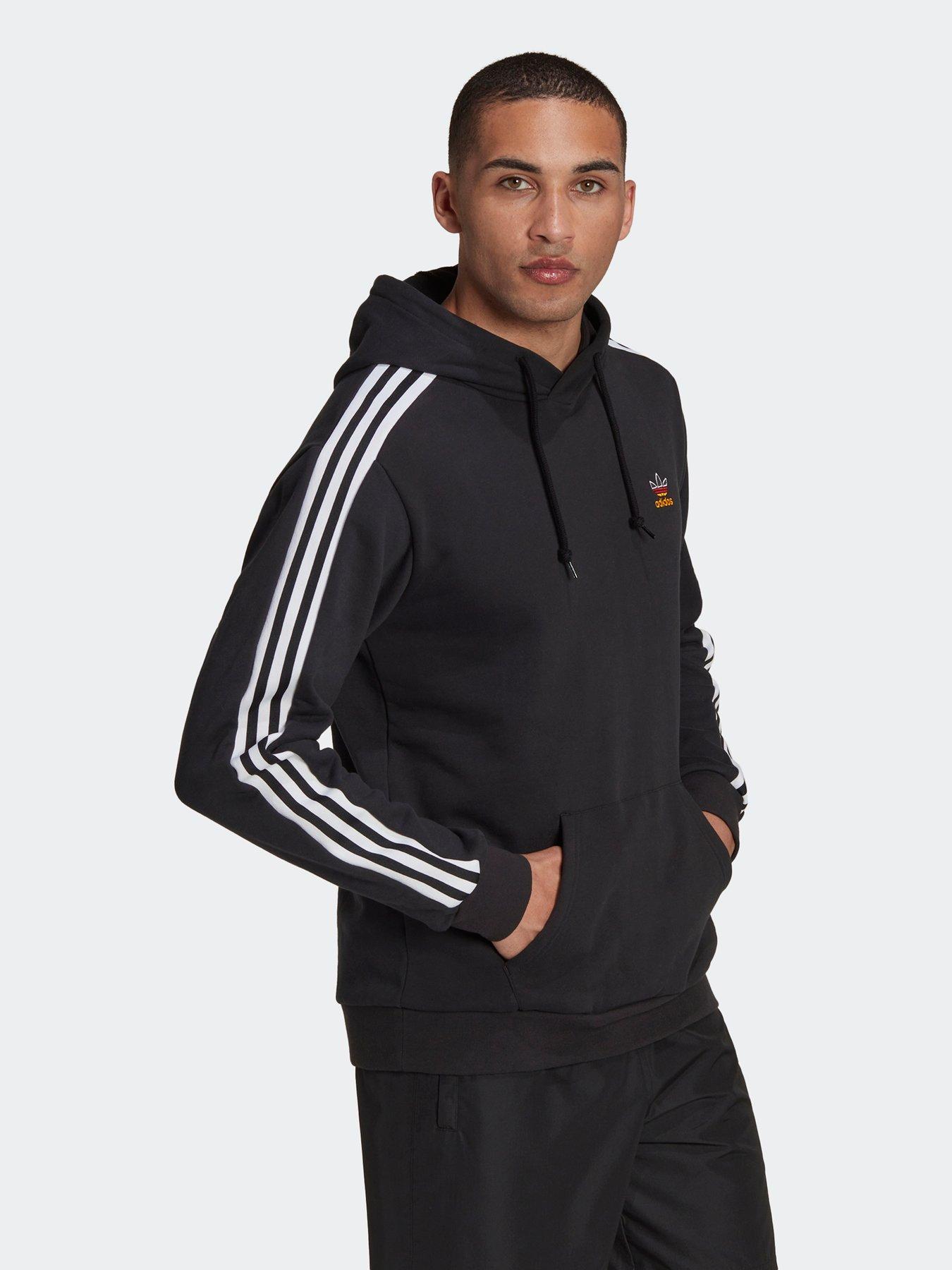 adidas Originals Germany Nations Hoodie - Black/Red | very.co.uk