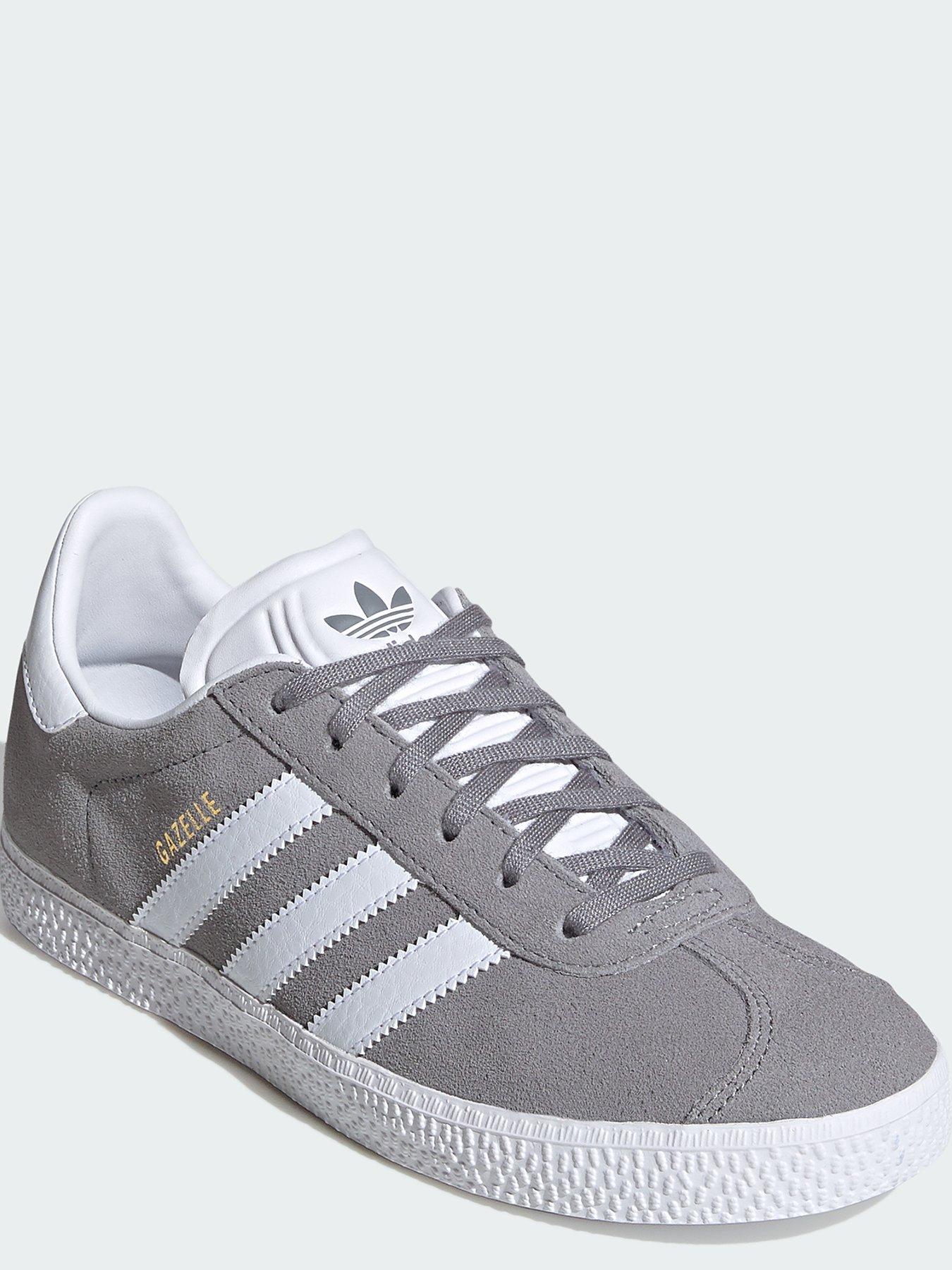 Adidas gazelle sales grey junior