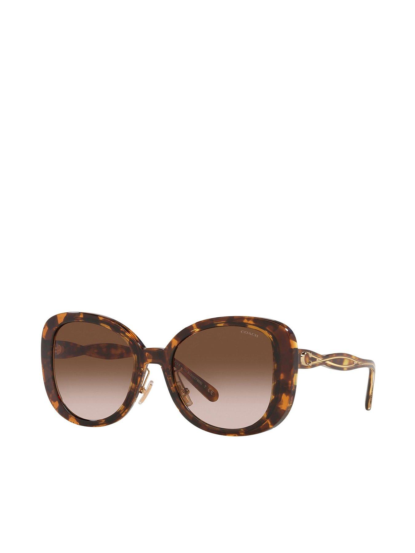 Coach dark tortoise clearance sunglasses