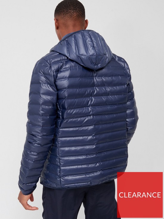 stillFront image of adidas-terrex-varilite-hooded-down-jacket-navy