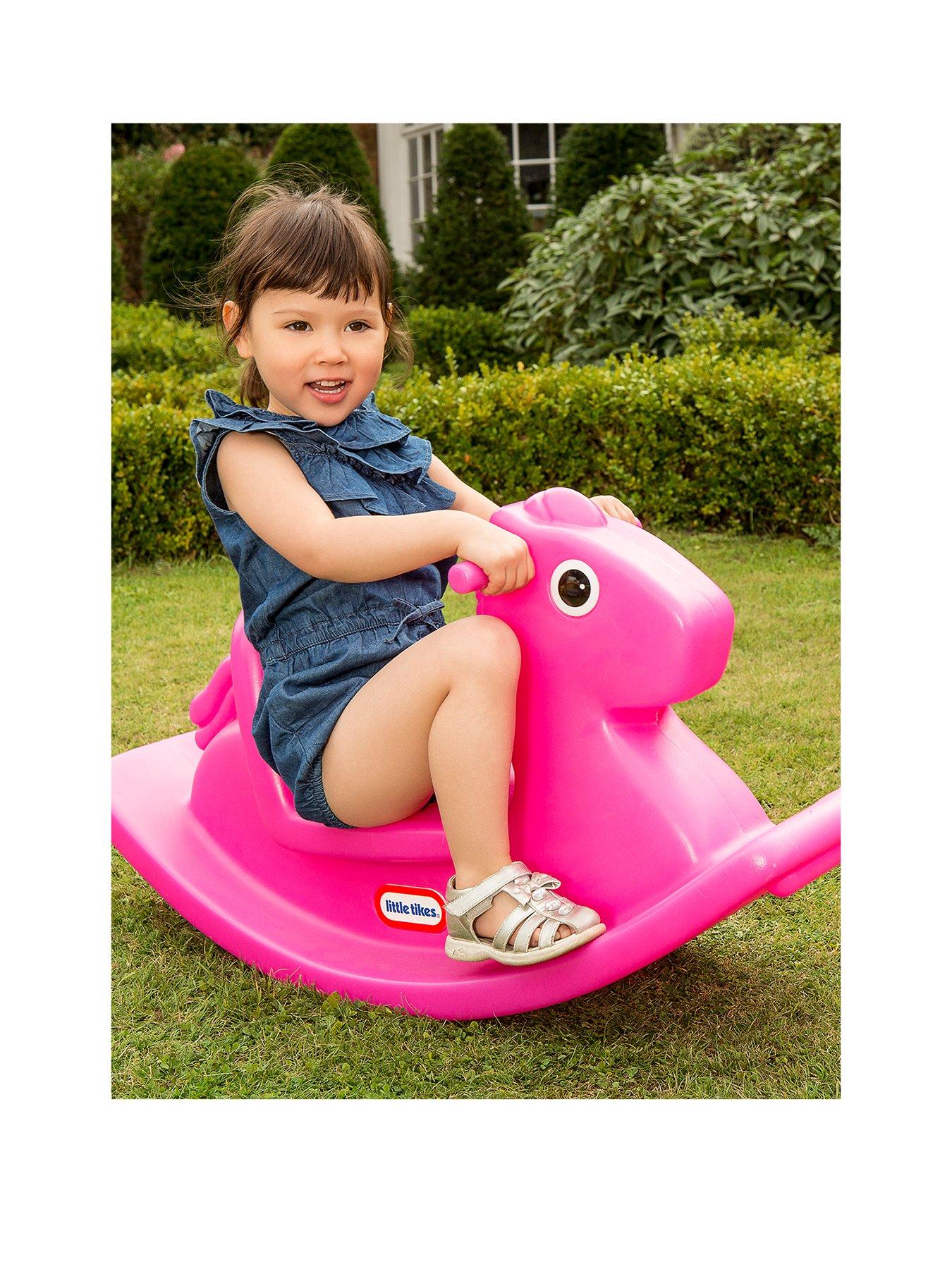 magenta rocking horse