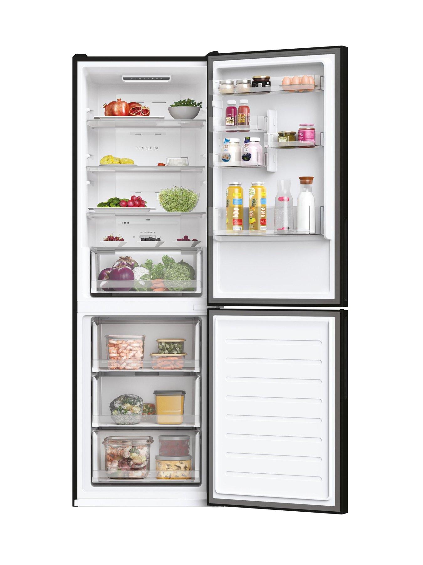 60cm black deals fridge freezer