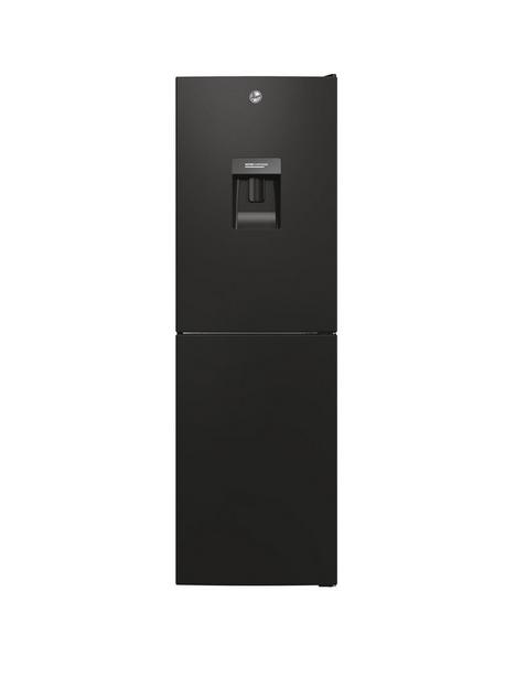 hoover-hoct3l517fwbk-55cm-wide-5050-freestanding-low-frost-fridge-freezer-with-water-dispenser-black